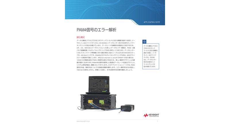 PAM4信号のエラー解析